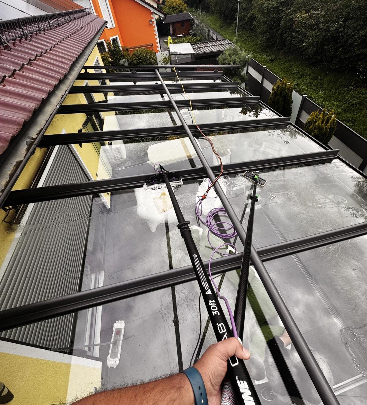 Vordächer Glasreinigung
